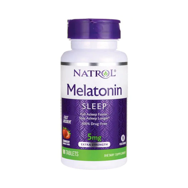 MELATONIN NATROL FAST DISSOLVE 5 mg 90 TABLETS