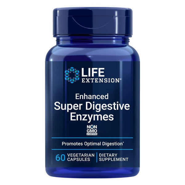 LIFE EXTENSION ENZYMES SUPER DIGESTIVES 60 CAPSULES