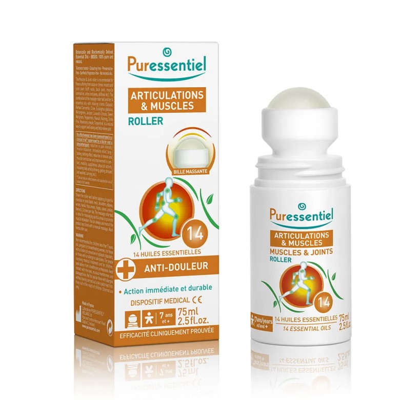 ROLLER MUSCULAIRES ET ARTICULAIRES PURESSENTIEL 14AE 75 ml