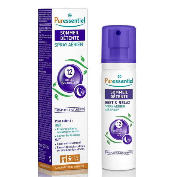 SPRAY AÉRIEN SOMMEIL & DÉTENTE PURESSENTIEL 12 HE 75ml