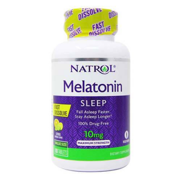 MELATONIN NATROL FAST DISSOLVE 10 MG 60 TABLETS