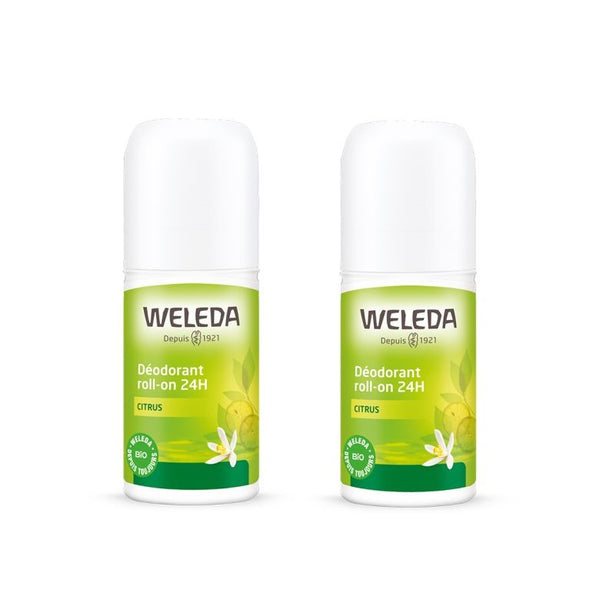 WELEDA DUO DÉODORANT ROLL-ON AGRUMES 50ML