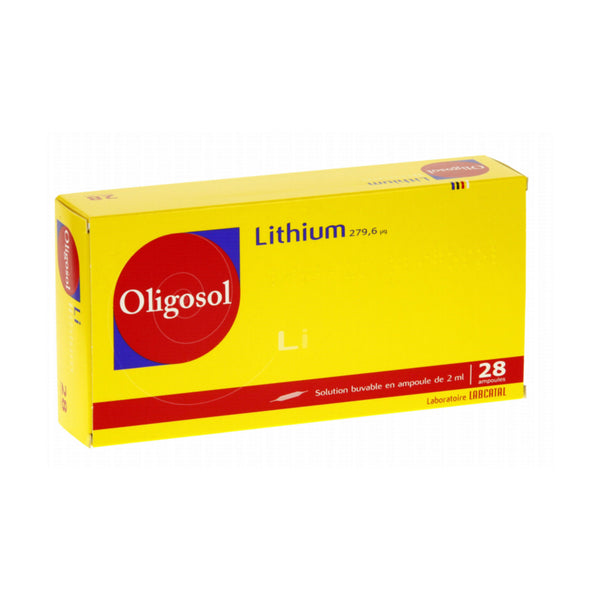 LABCATAL OLIGOSOL LITHIUM (Li) 28 DRINKABLE AMPOULES