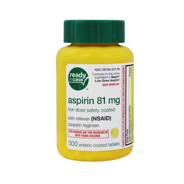 ASPIRIN PROLONGATION DE VIE 81mg 300 COMPRIMÉS ENTÉRIQUE