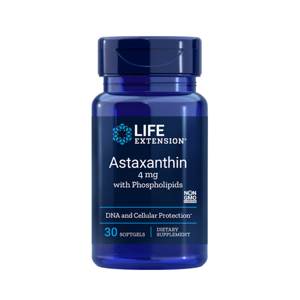 LIFE EXTENSIÓ ASTAXANTHIN 4mg WITH PHOSPHOLIPIDS 30 Capsules