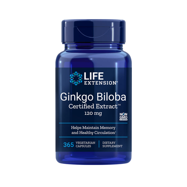 EXTENSION DE VIE EXTRAIT CERTIFIÉ DE GINKGO BILOBA 120 mg 365 VCAPSULES