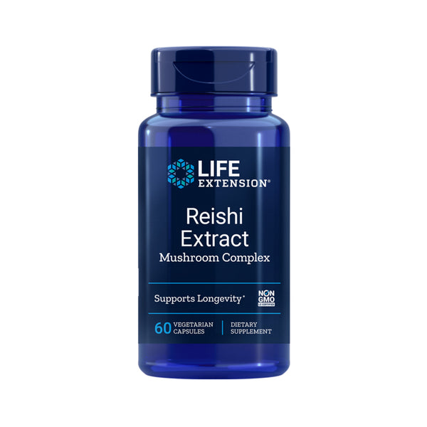 LIFE EXTENSION REISHI EXTRACT MUSHROOM COMPLEX 60 VCAPSULES