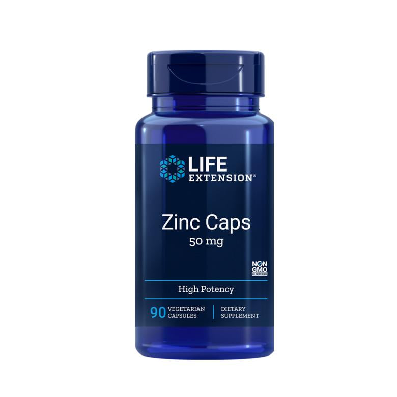 GÉLULES D'EXTENSION DE VIE ZINC 50MG 90 VCAPSULES