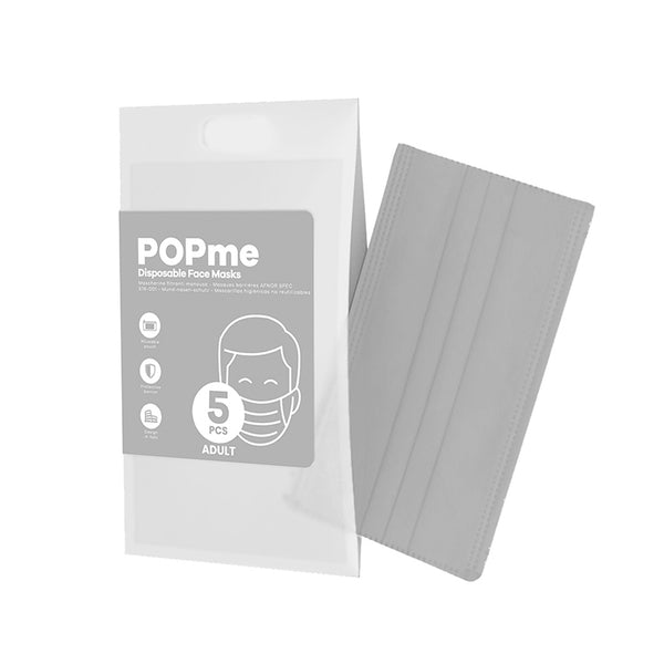 GRAY POPME MASK 5 UNITS