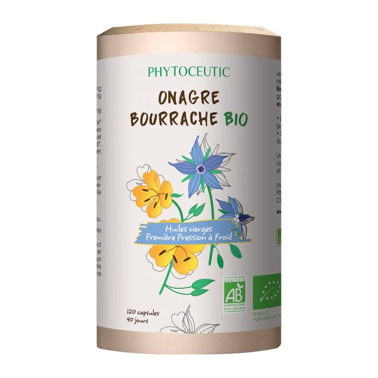 PHYTOCEUTIQUE DUO BIO ONAGRE BOURRACHE (ONAGRA/BORRAJA) 120 CAPSULES