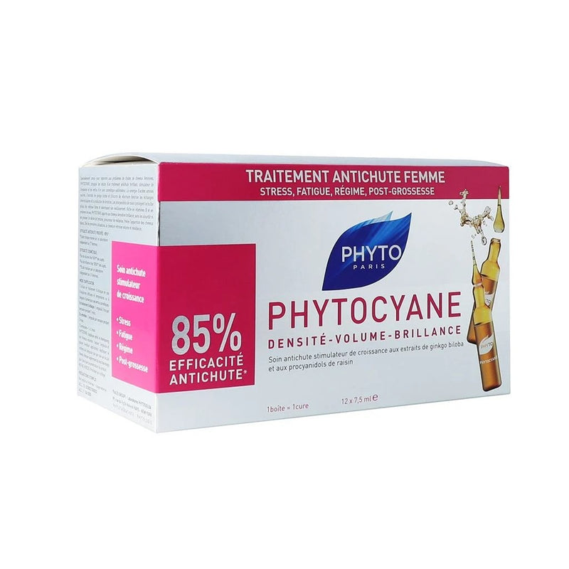 PHYTO PHYTOCYANE SOIN ANTICHUTE 12 AMPOLLES