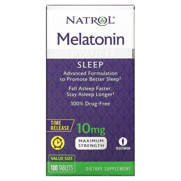 MELATONIN NATROL 10MG TIME RELEASE 100 COMPRIMIDOS