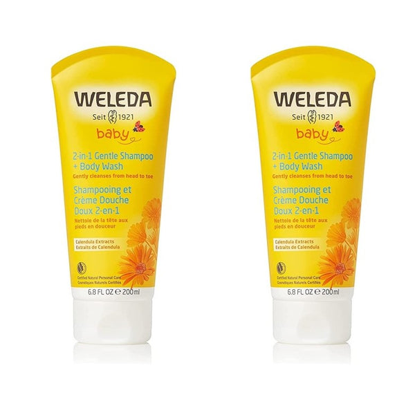 WELEDA DUO CRÈME LAVANTE CORPS ET CHEVEUX AU CALENDULA 200ML