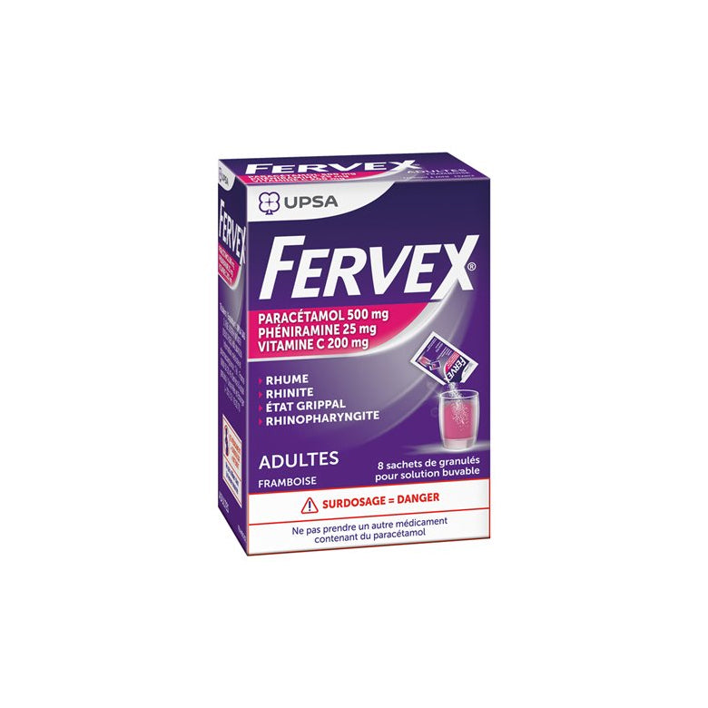 FERVEX ADULT RASPBERRY 8 ENVELOPES