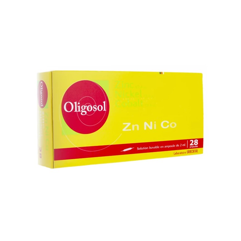 LABCATAL OLIGOSOL ZINC NICKEL COBALT (Zn Ni Co) 28 AMPOULES BUVABLES