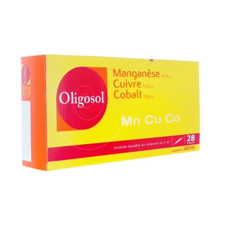 LABCATAL OLIGOSOL MANGANÈSE CUIVRE COBALT (Mn Cu CO) 28 AMPOULES BUVABLES