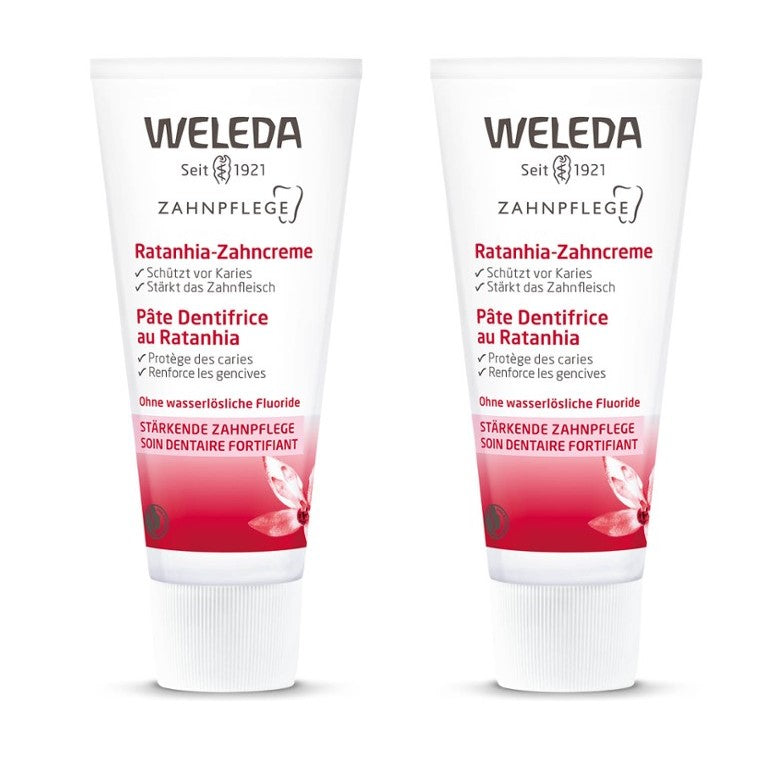 WELEDA DUO RATHANIA TOOTHPASTE 75ML